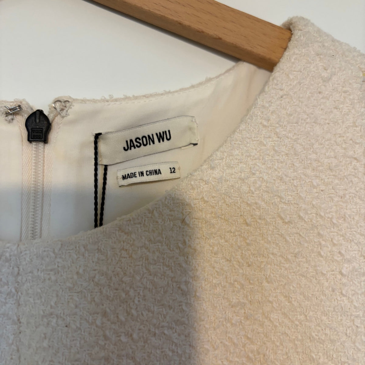 NWT Jason Wu Textured Boucle Tweed Dress Size 12 Large | Ladylike Luxury