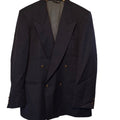 Vintage Pierre Cardin Navy Wool Double Breasted Blazer 40R | Old Money Ivy