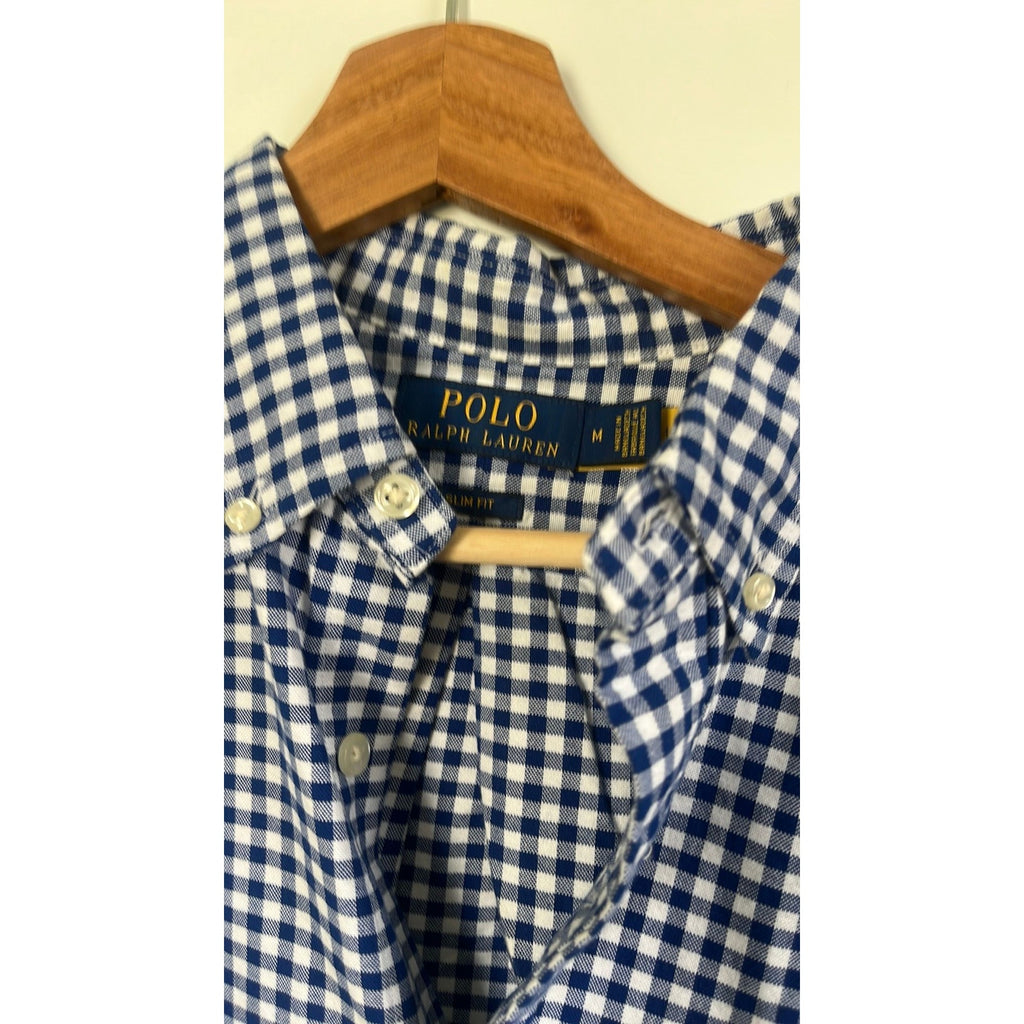 Polo Ralph Lauren checks button down Men's Size M slim fit