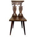 Sunday Pick Up  Hoboken - Vintage French Brutalist Chair - Celestial Motif Moon Cutouts