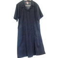Vintage Carolina Maid Polka Dot Shirt Dress Made in USA Belted Midi
