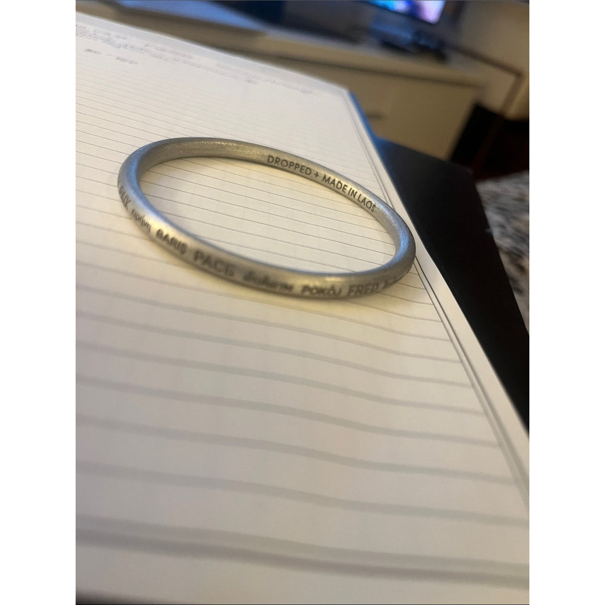 Bomb to Bracelet - Peace around the world Bangle- last one!