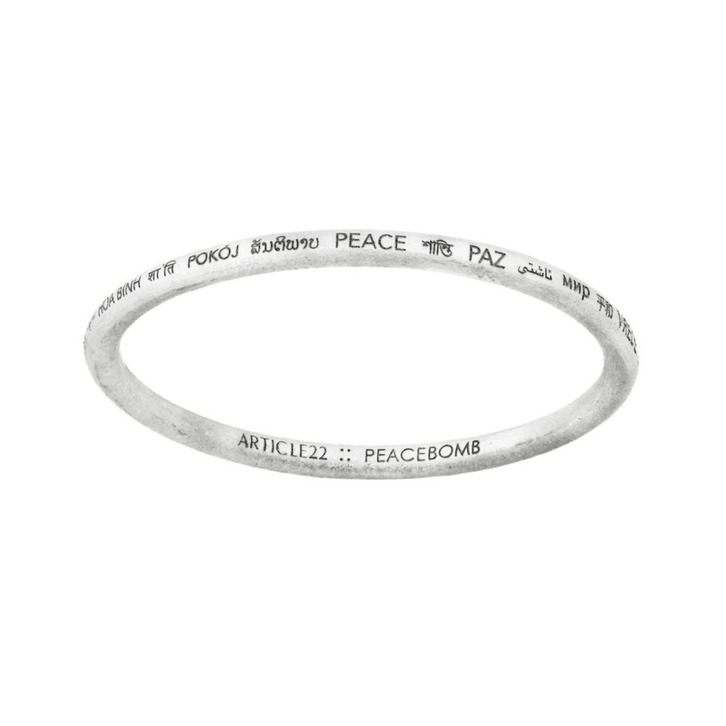 Peace is the BOMB bangle Article 22