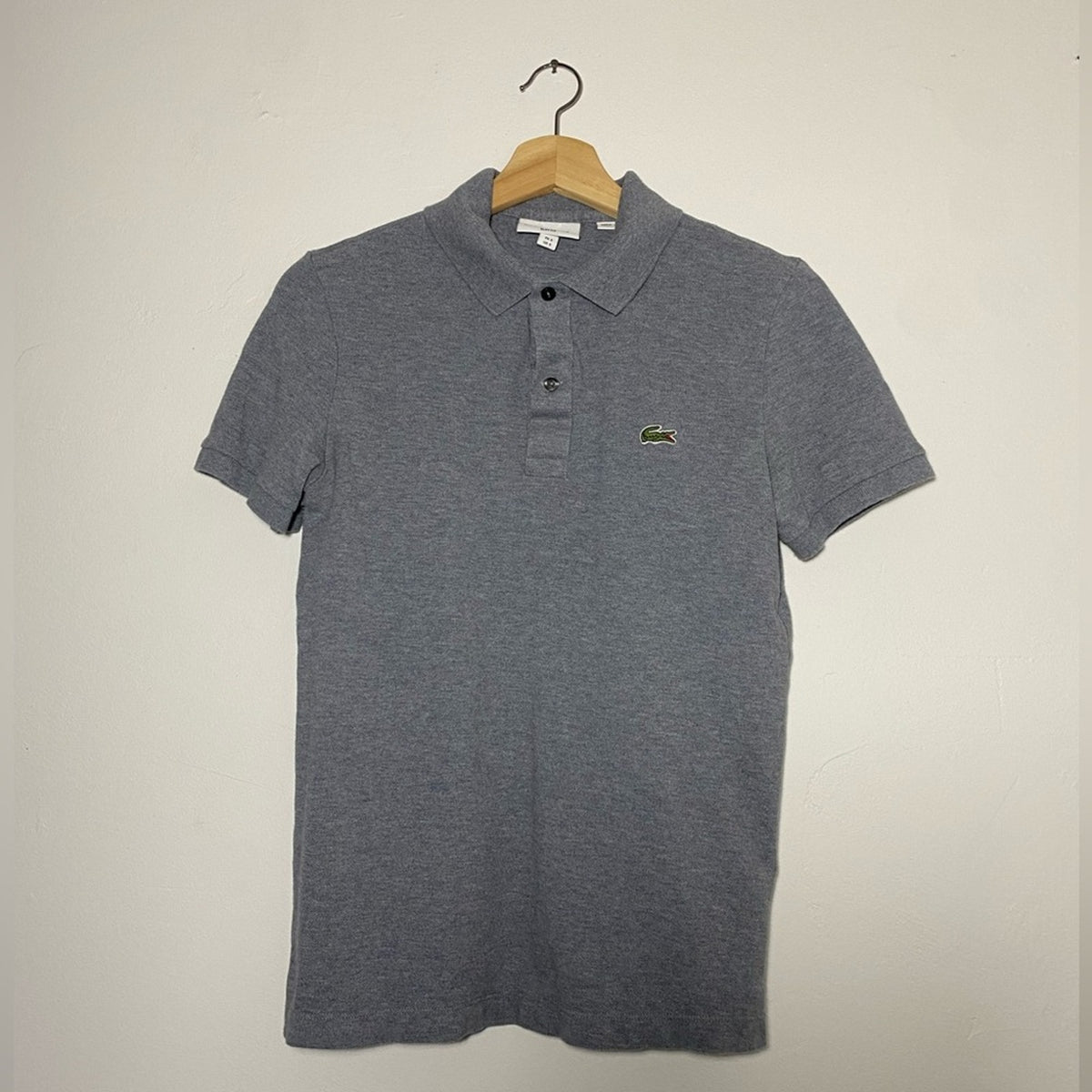 Lacoste Polo Shirt | Size Small | Grey | Slim Fit (Barely Worn)
