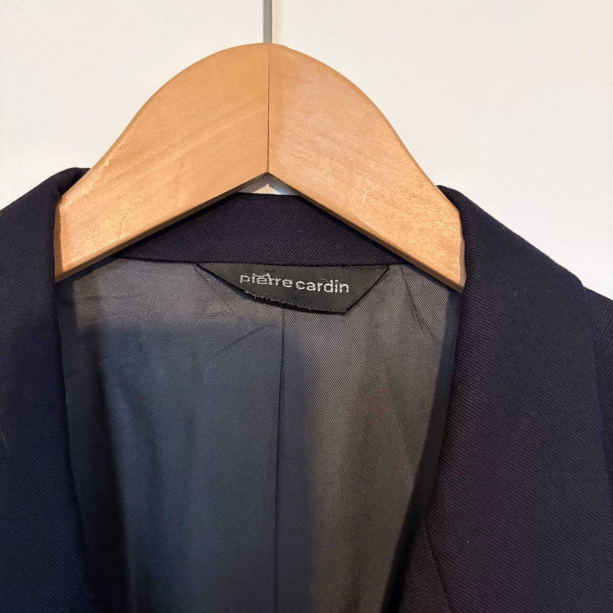Vintage Pierre Cardin Navy Wool Double Breasted Blazer 40R | Old Money Ivy