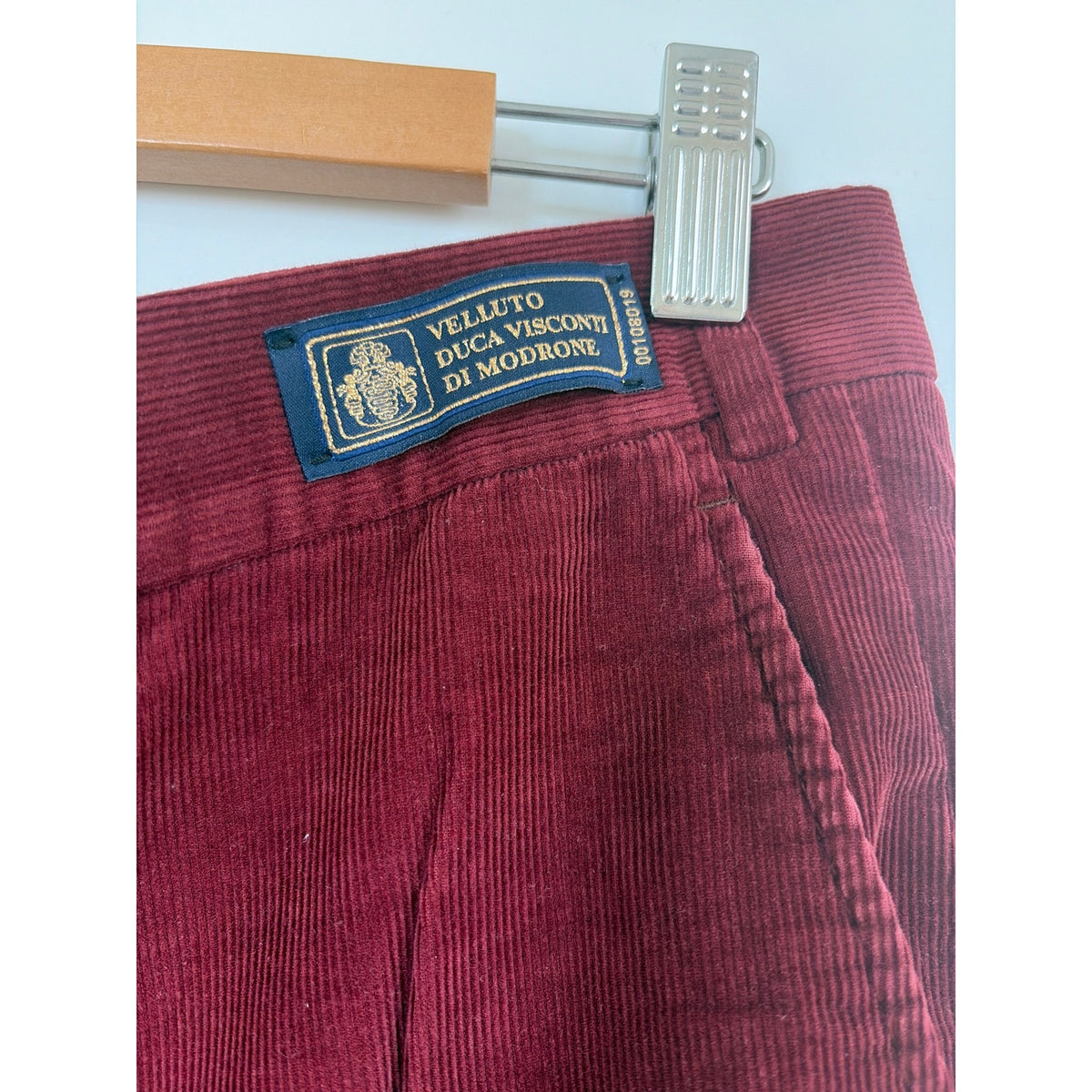 Peter Millar Burgundy Corduroy Pants Duca Visconti Italian Cord Mens 36