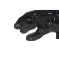 Hollywood Regency Stalking Panther Sculpture | Vintage Black Ceramic | 19"