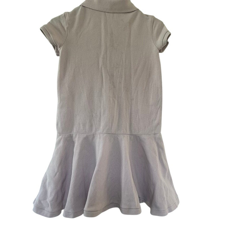 Ralph Lauren Girls Polo Dress Size 4 Dusty Pink Pique Navy Pony