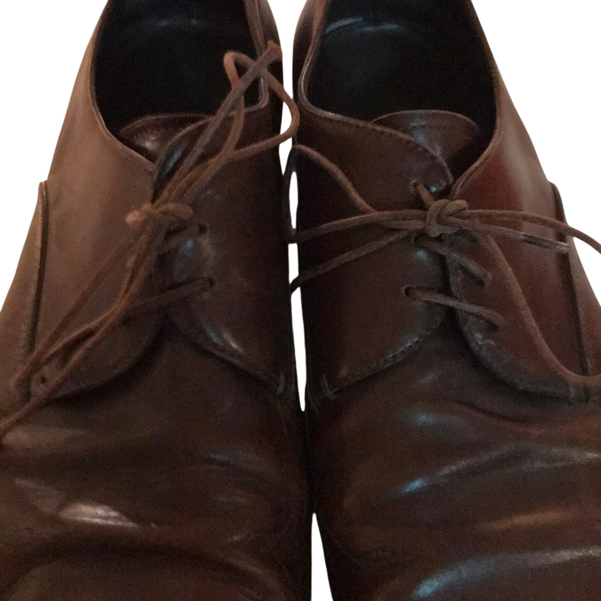 PRADA men’s wingtip oxfords.  Brown size 10.5