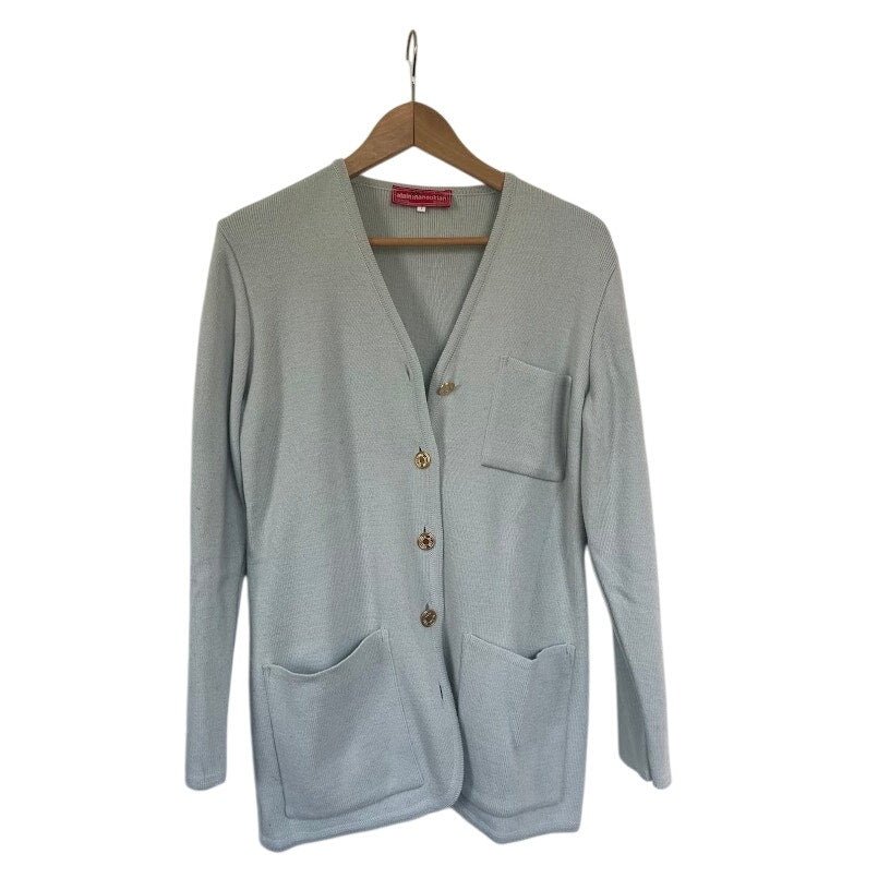 Vintage Parisian Wool Cardigan Jacket Gold Buttons Old Money 80s French