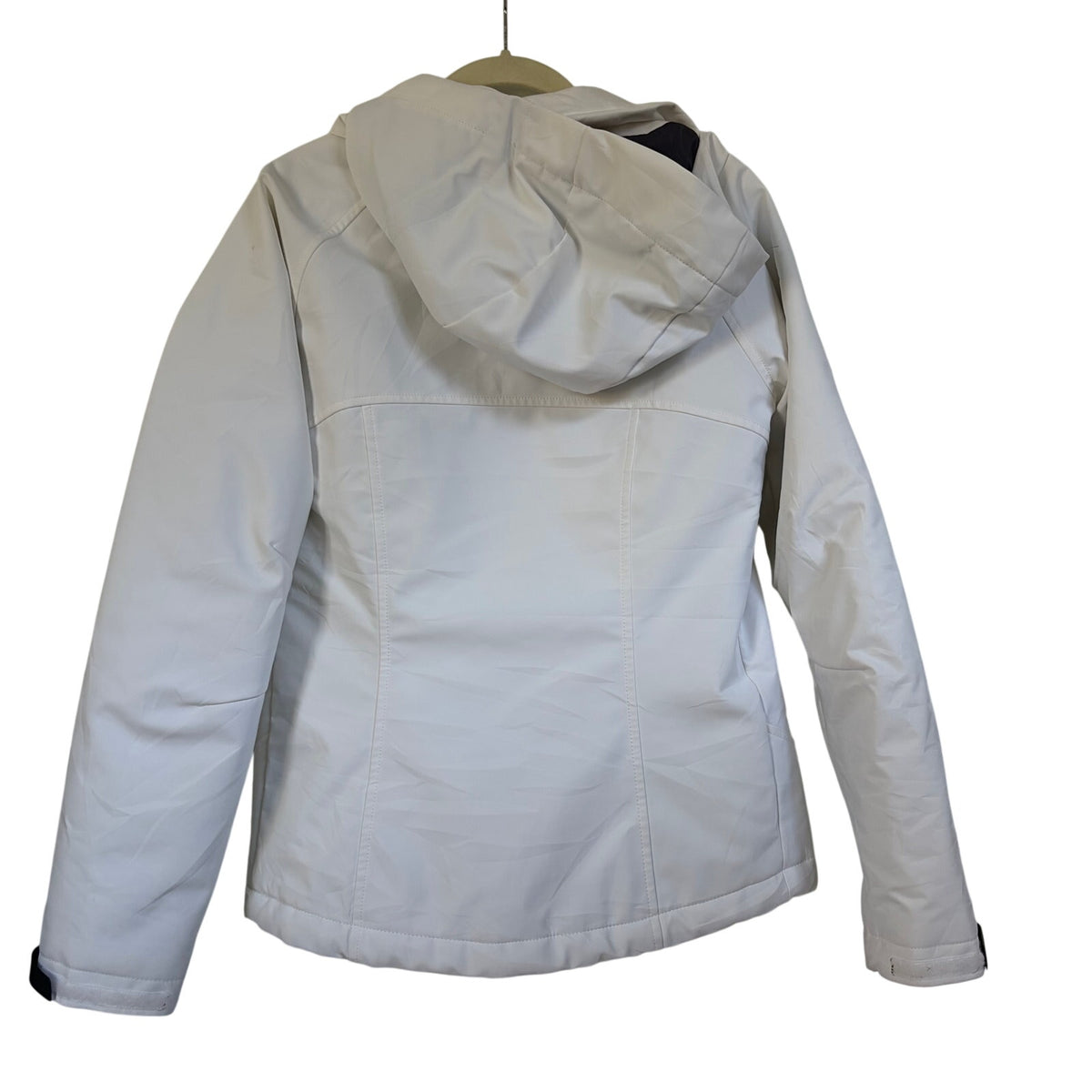 The North Face Womens White Insulated Ski Jacket Hooded PrimaLoft Size S