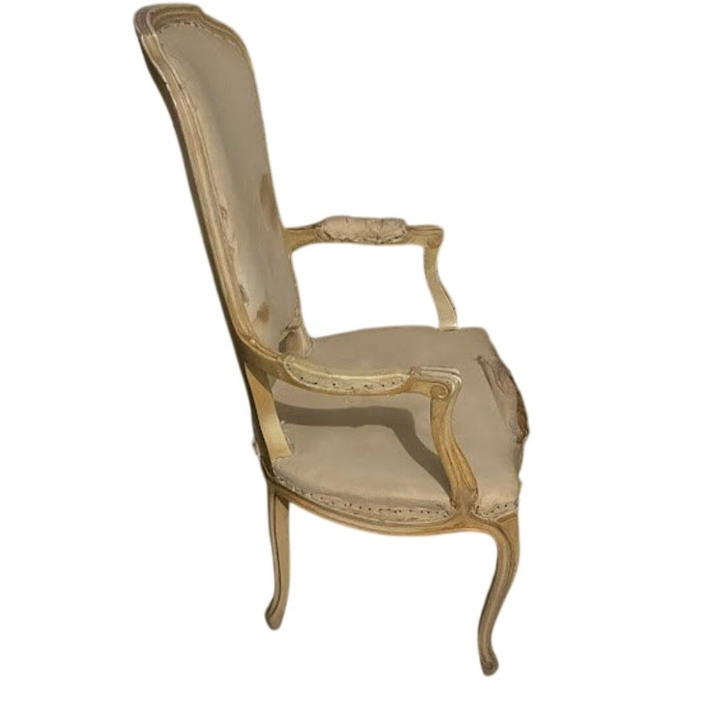 Set of 6 Vintage Italian Cane Back Dining Chairs Ready to Upholster