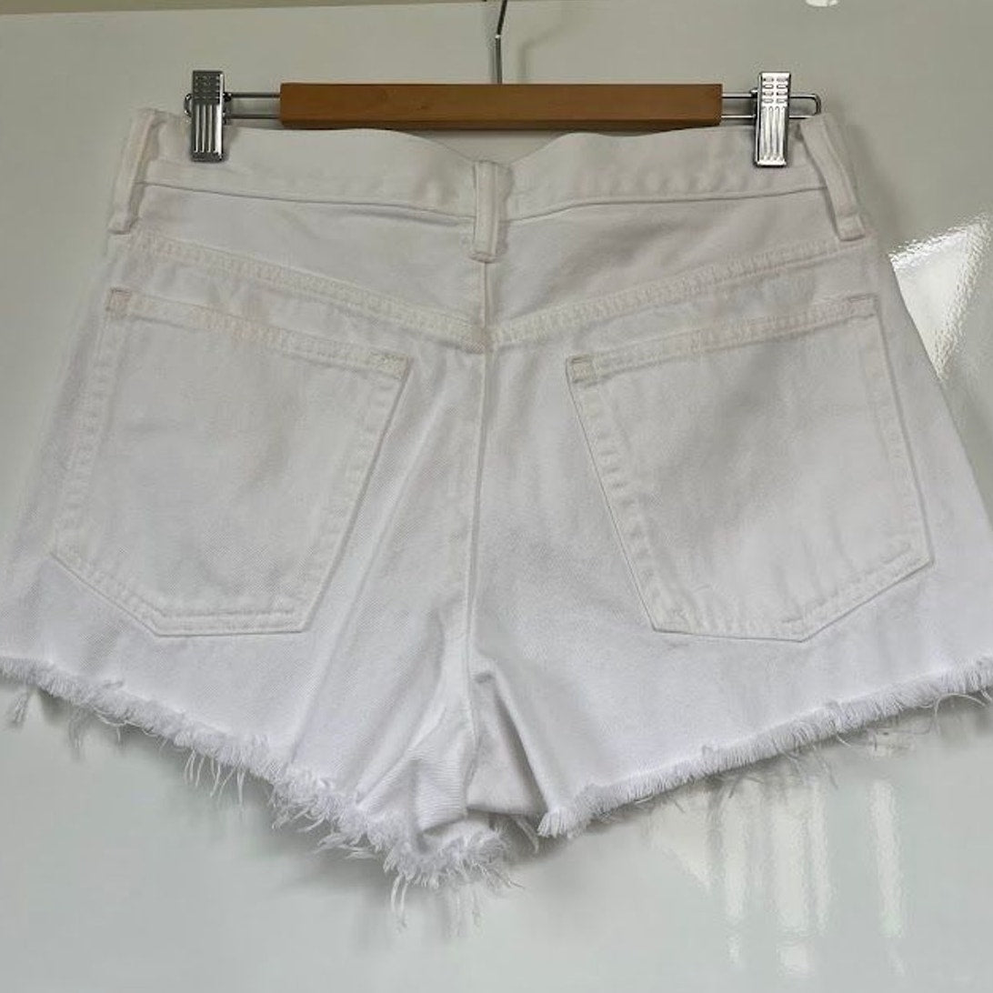 J.Crew White relaxed Denim Cutoffs | 28