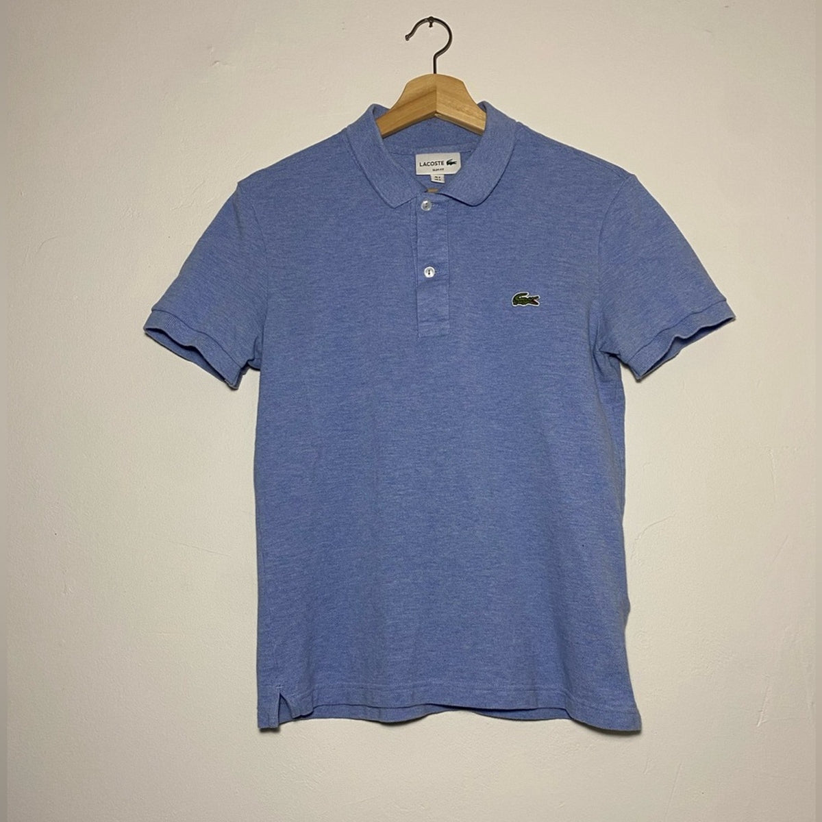 Lacoste Polo Shirt | Size Small | Light Blue | Slim Fit ( Barely Worn)