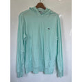 Lacoste Mint Green Lightweight Hoodie Size L Crocodile Logo