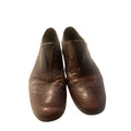 Prada Archive Laceless Elastic Wingtip Brogues Brown Leather Mens US 10.5 Vintage