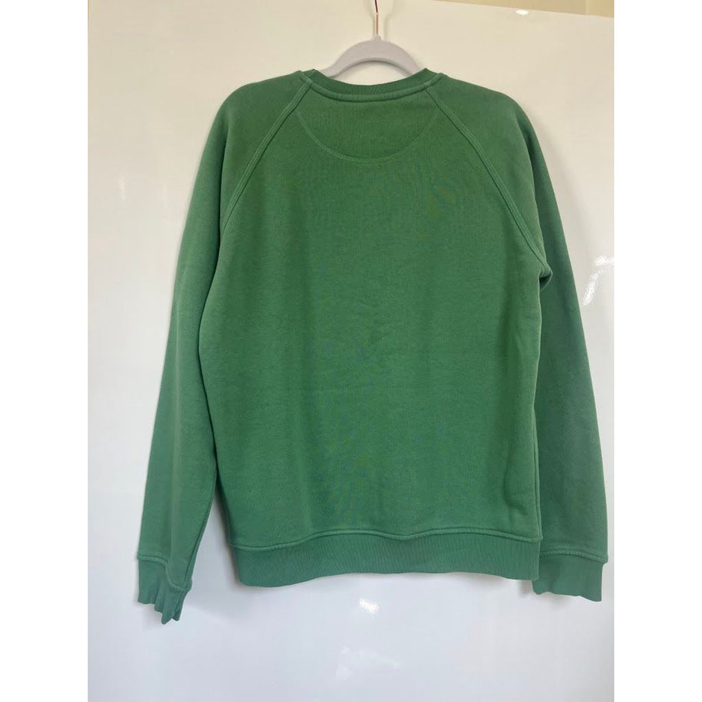2024 Adidas Originals Adicolor Essentials Crewneck Sweatshirt in Preloved Green (Style IY4934 / ODY001).