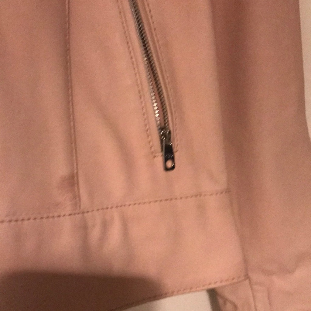 Cole haan blush pink leather jacket size L NWT