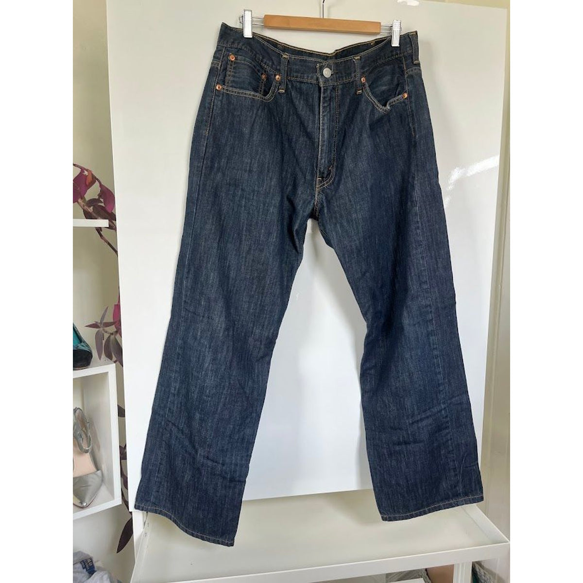 Levi's 569 Lose Straight Men's jeans  — 38x32 Blue Dark Wash