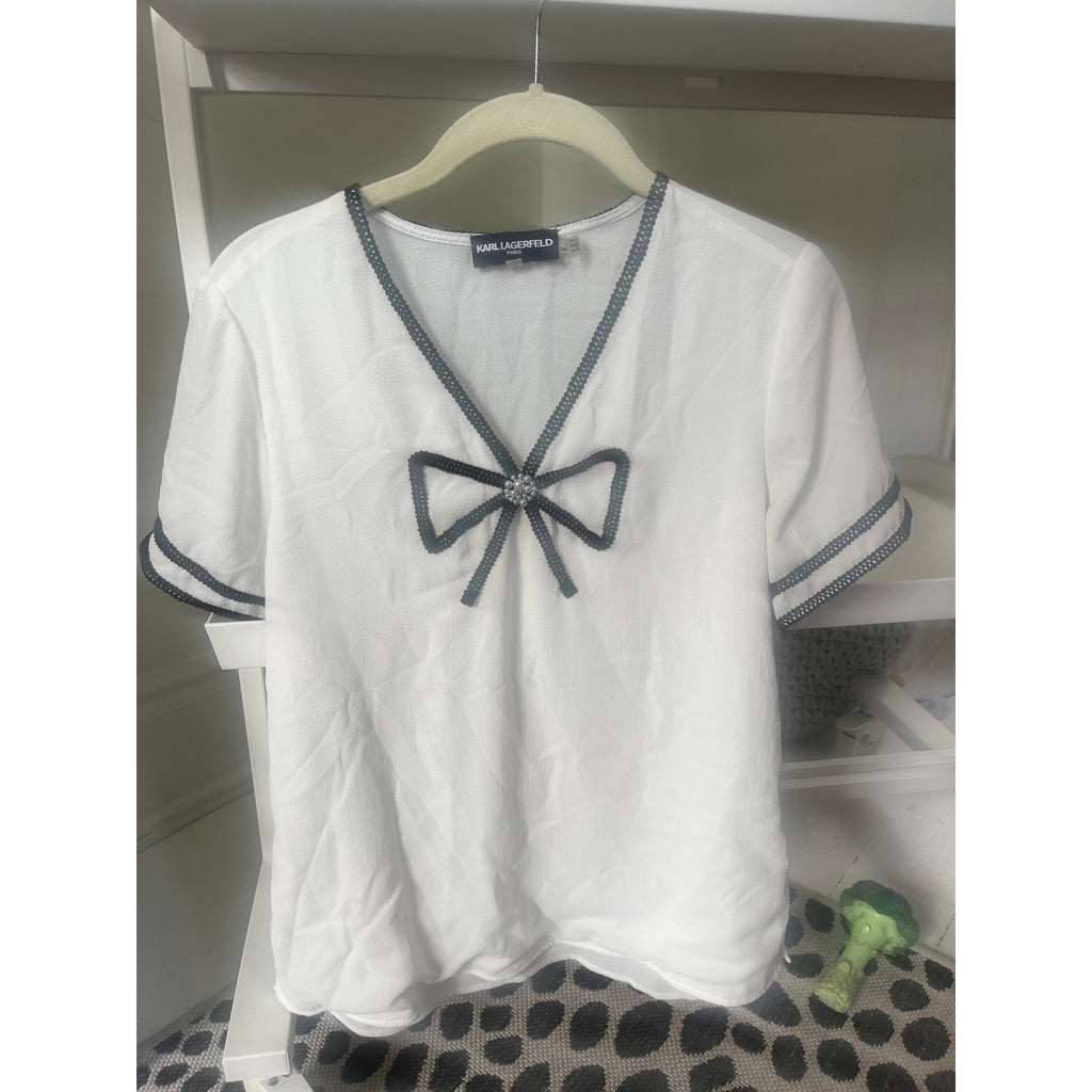 Karl Lagerfeld Paris Bow Top